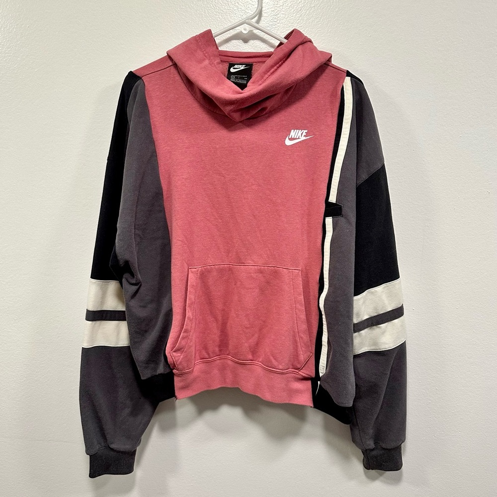 Nike sweatshirt! Nike + vintage reworked custom made pink & gray size M/L